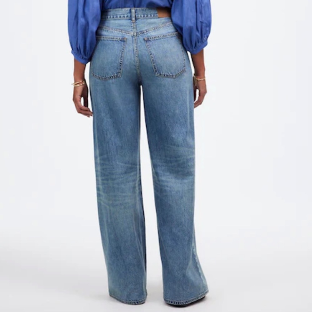 NWT Madewell Curvy Superwide-Leg Jeans Size 28 Billings Wash Airy Denim Edition - Picture 2 of 8